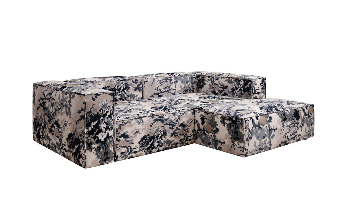 Design hoekbank Lesley Mini - jacquard met aquarelpatroon
