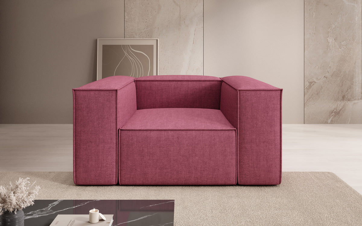 Designer sofa-fauteuil Lesley in linnenlook