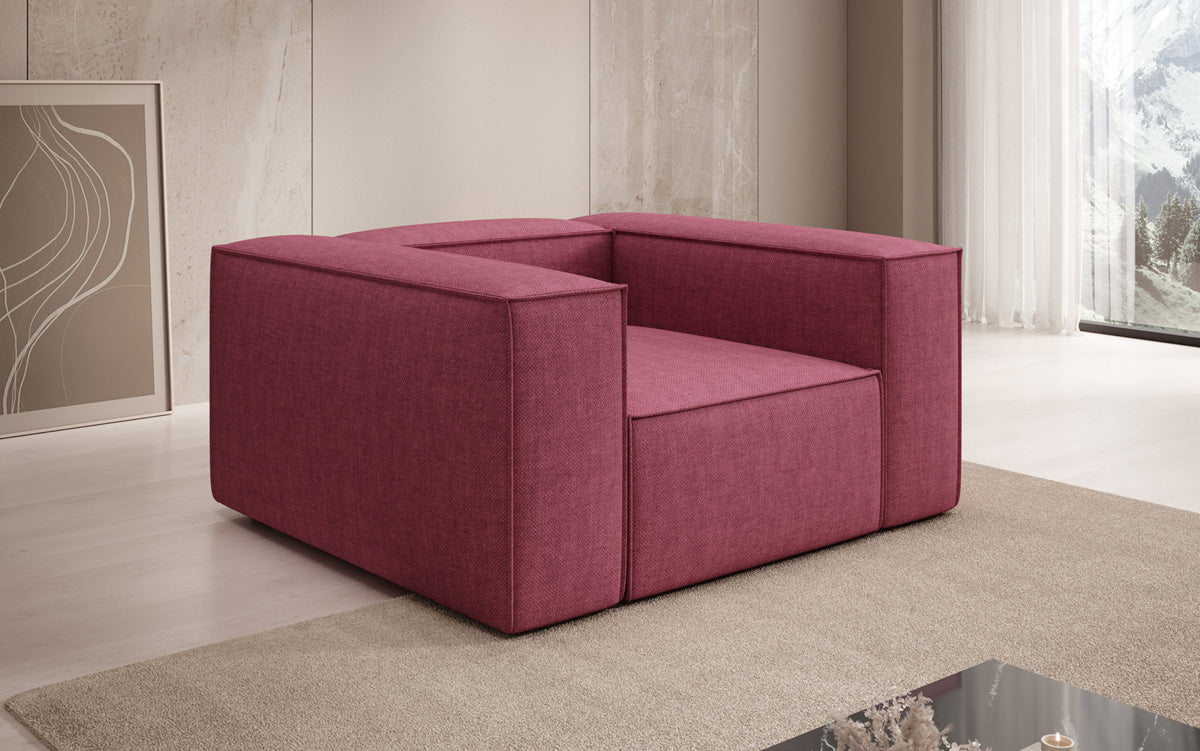 Designer sofa-fauteuil Lesley in linnenlook