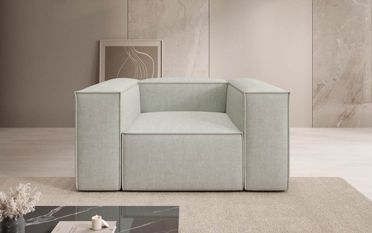 Designer sofa-fauteuil Lesley in linnenlook