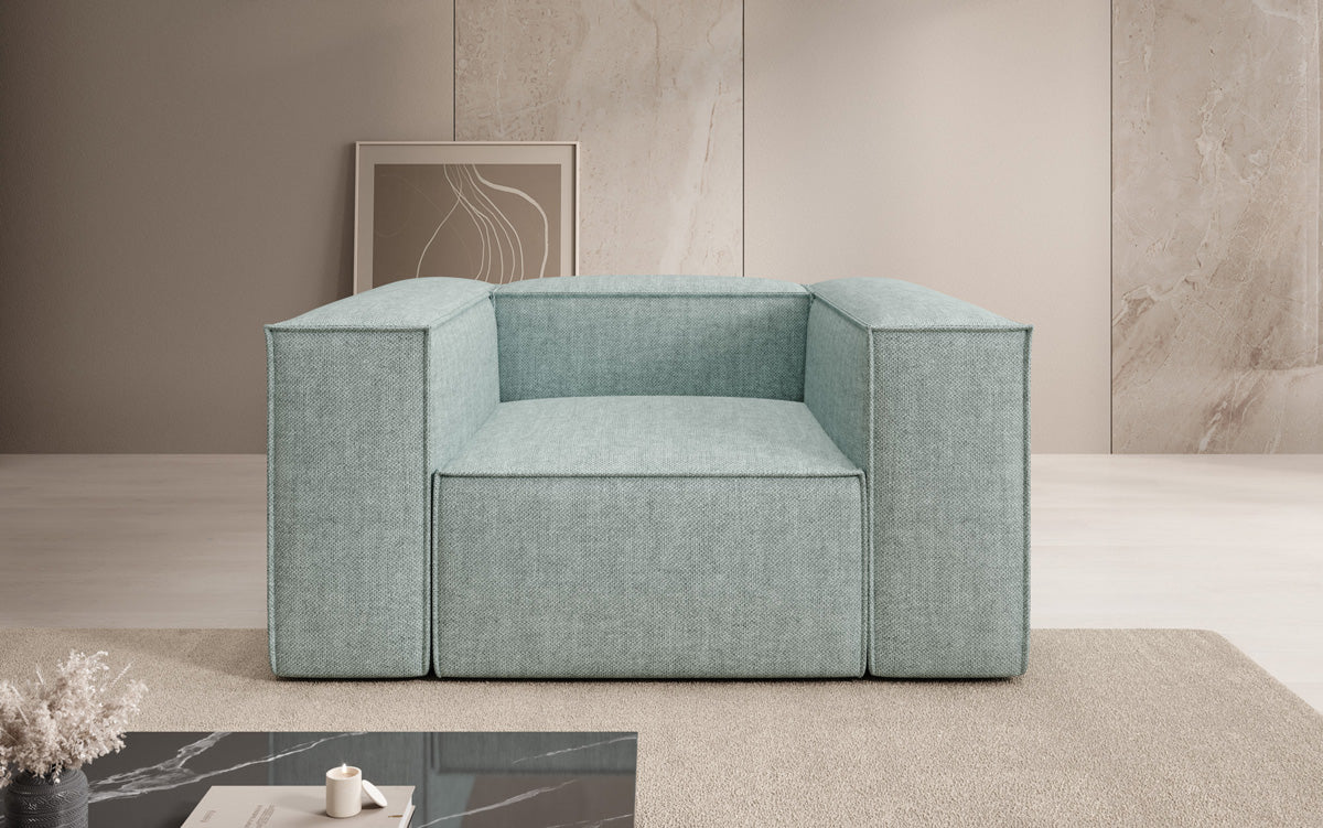 Designer sofa-fauteuil Lesley in linnenlook