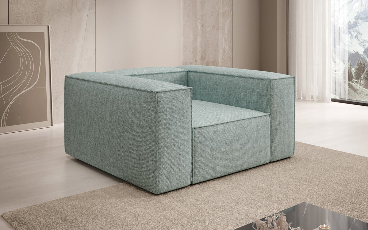 Designer sofa-fauteuil Lesley in linnenlook