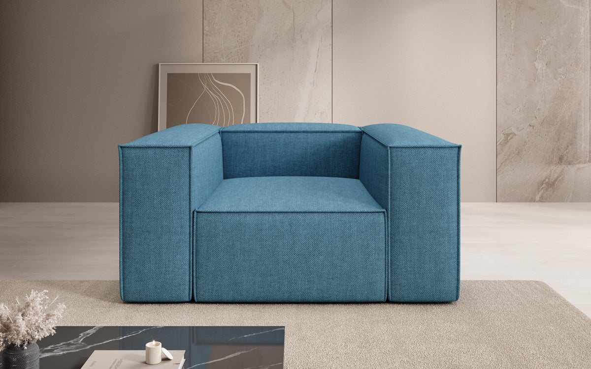 Designer sofa-fauteuil Lesley in linnenlook