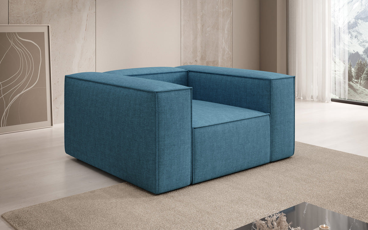 Designer sofa-fauteuil Lesley in linnenlook
