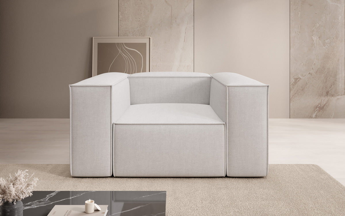 Designer sofa-fauteuil Lesley in linnenlook