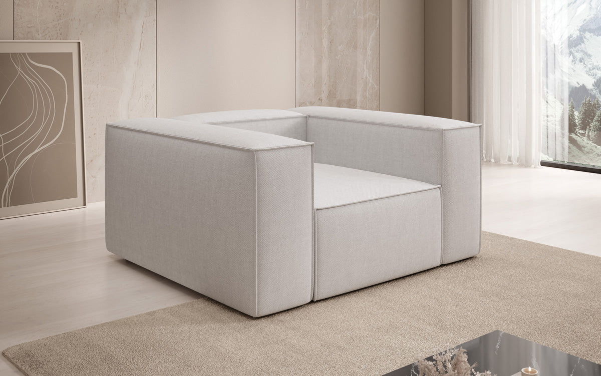 Designer sofa-fauteuil Lesley in linnenlook
