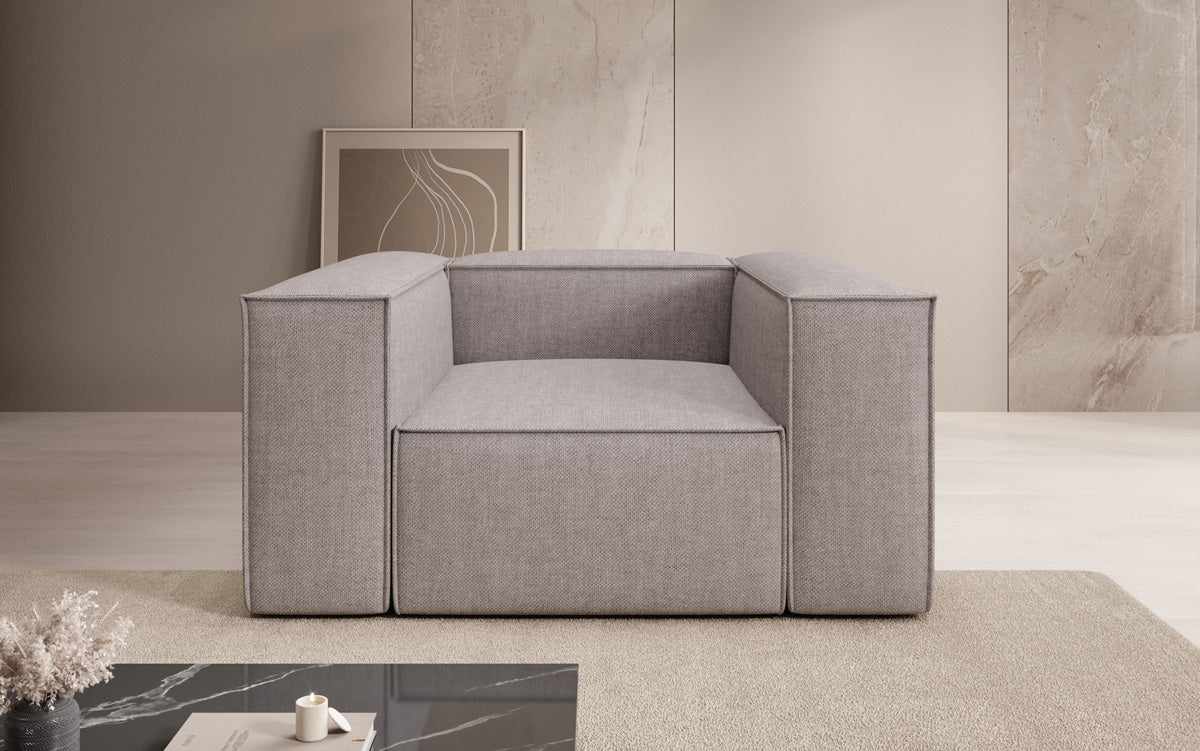 Designer sofa-fauteuil Lesley in linnenlook