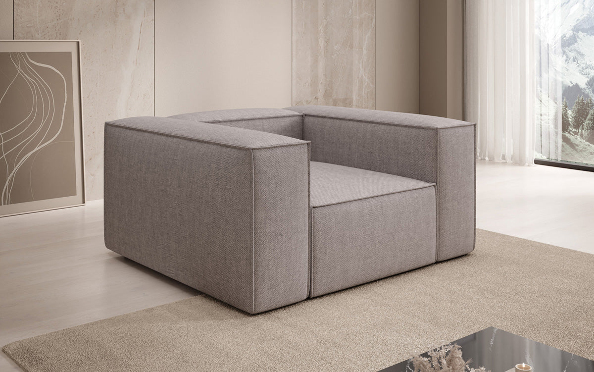 Designer sofa-fauteuil Lesley in linnenlook