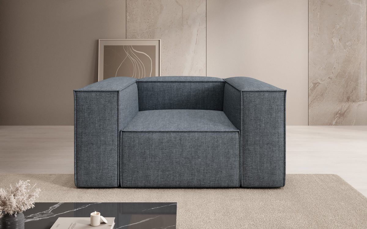 Designer sofa-fauteuil Lesley in linnenlook