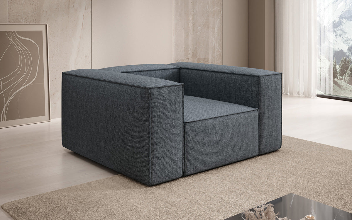 Designer sofa-fauteuil Lesley in linnenlook