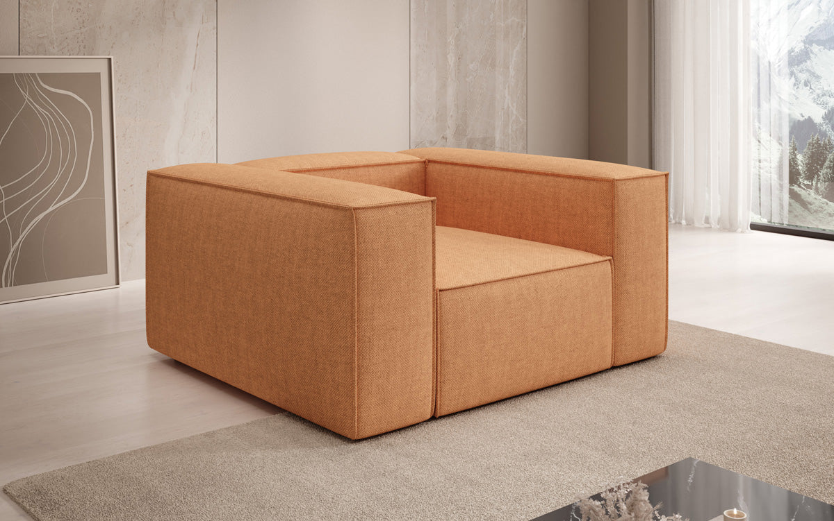 Designer sofa-fauteuil Lesley in linnenlook