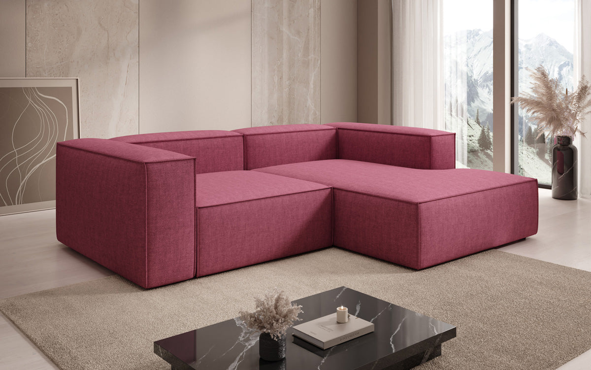 Designer hoekbank Lesley Mini in linnenlook