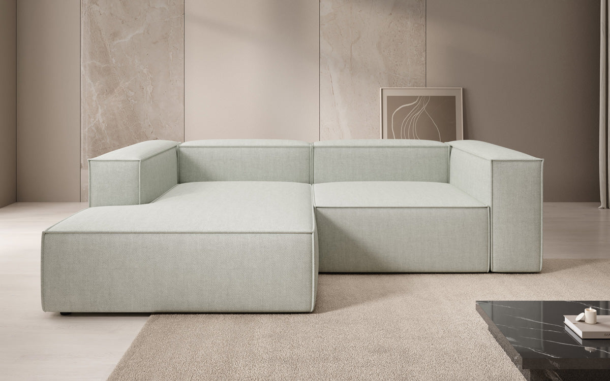 Designer hoekbank Lesley Mini in linnenlook