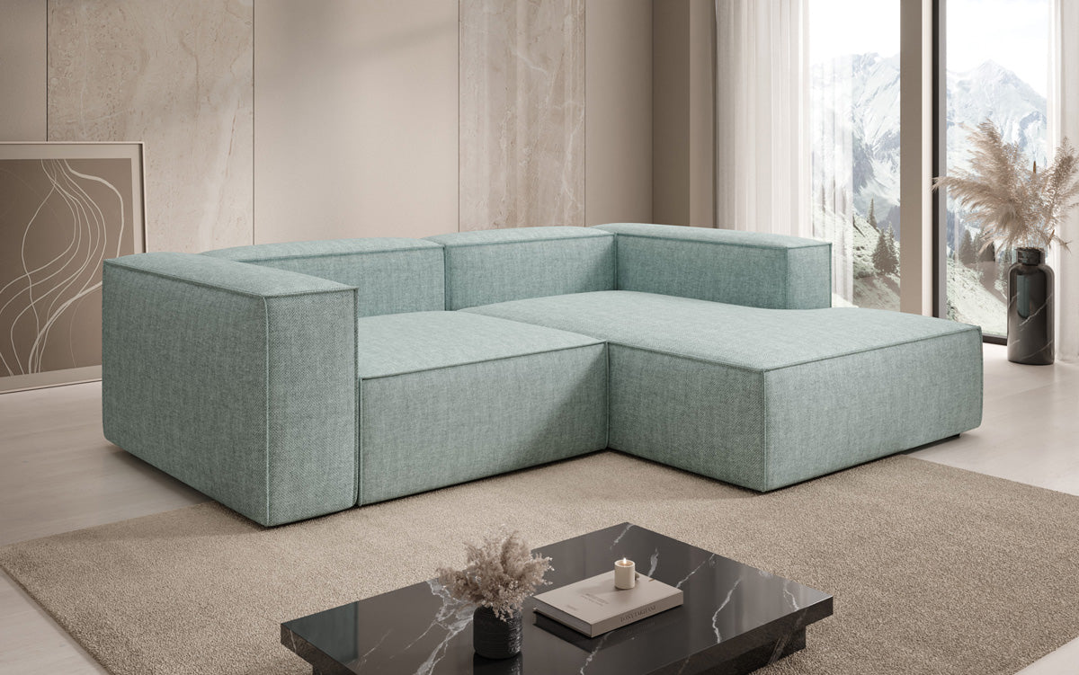 Designer hoekbank Lesley Mini in linnenlook