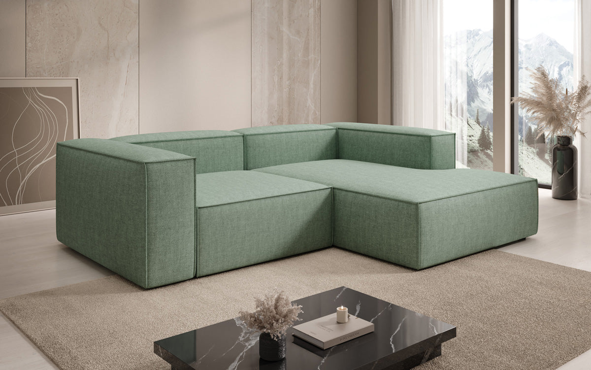 Designer hoekbank Lesley Mini in linnenlook