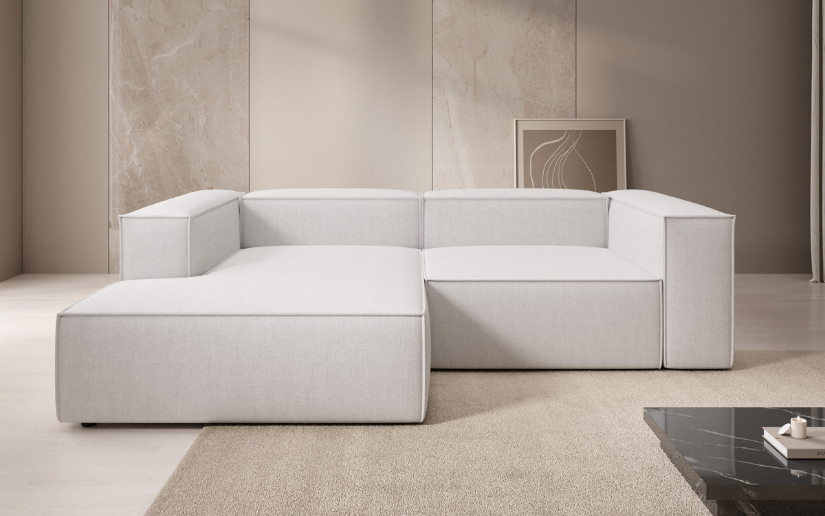 Designer hoekbank Lesley Mini in linnenlook