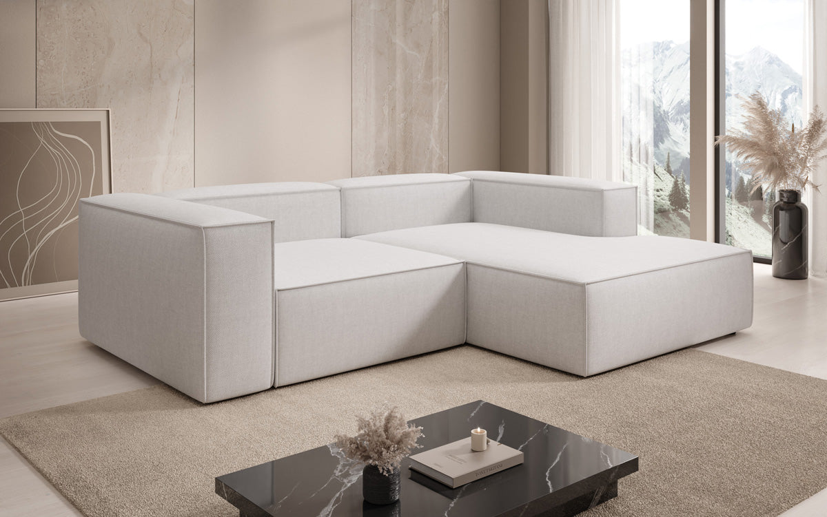Designer hoekbank Lesley Mini in linnenlook