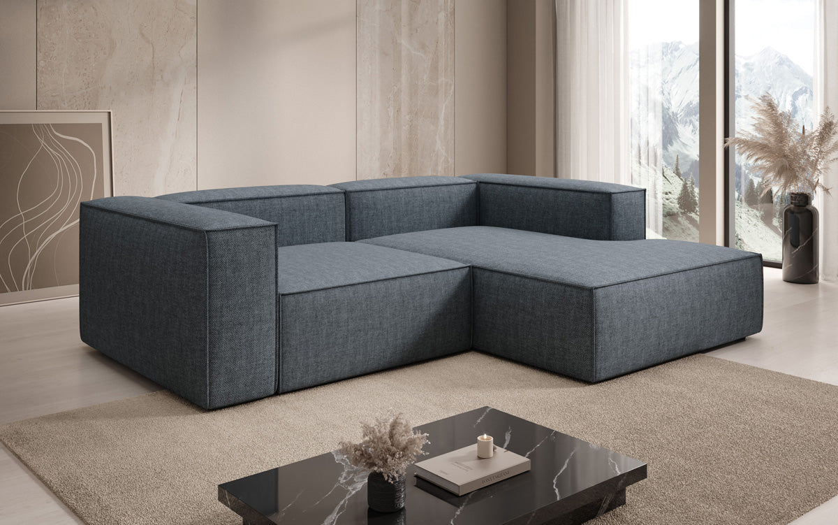 Designer hoekbank Lesley Mini in linnenlook