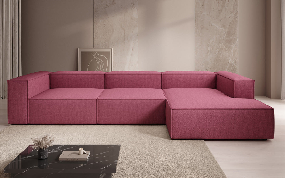 Design hoekbank Lesley in linnen-look