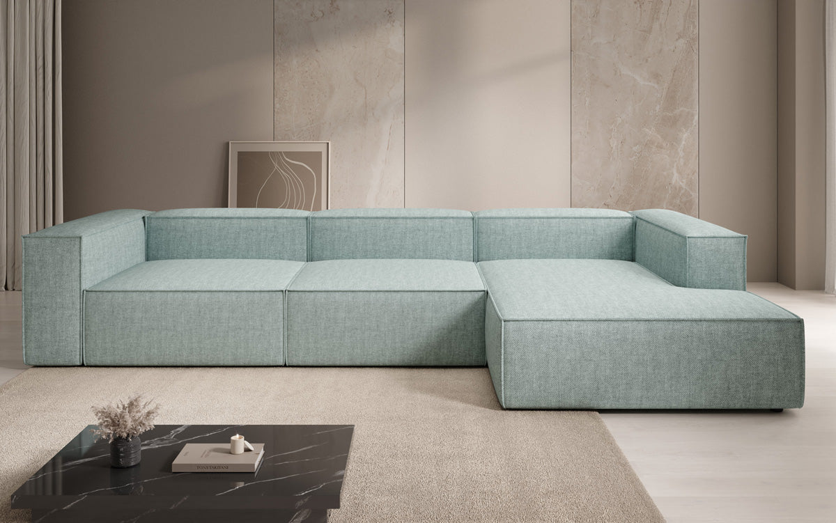 Design hoekbank Lesley in linnen-look