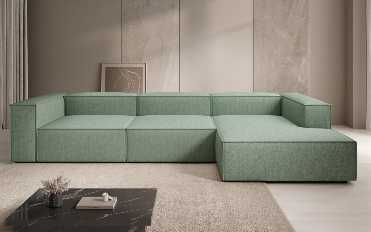Design hoekbank Lesley in linnen-look