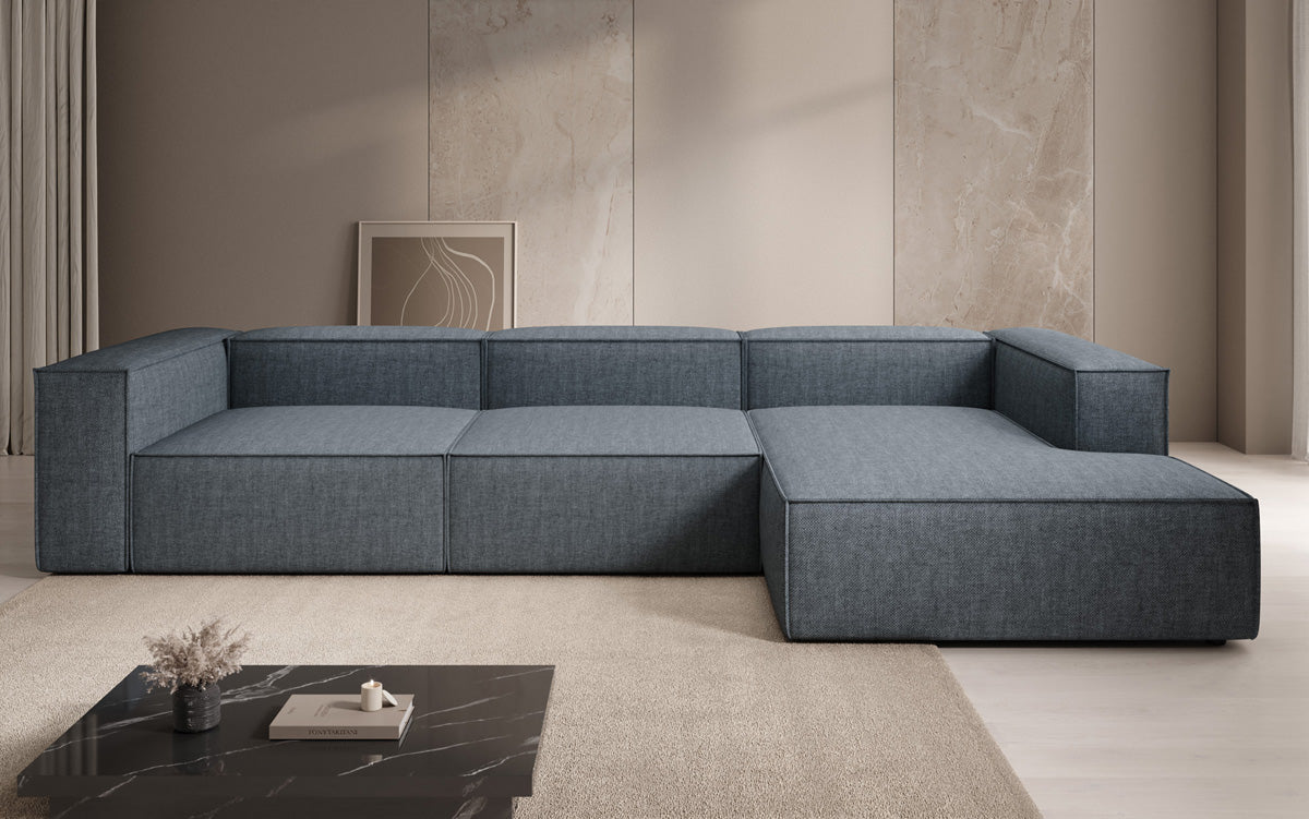 Design hoekbank Lesley in linnen-look