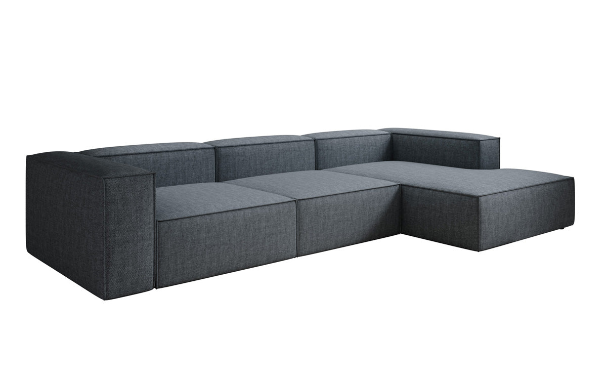 Design hoekbank Lesley in linnen-look