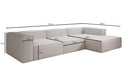 Designer hoekbank Lesley in echt leer