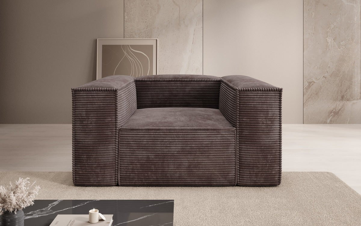 Designer Cord Armchair Lesley