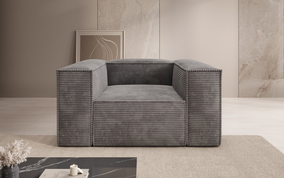 Designer Cord Armchair Lesley