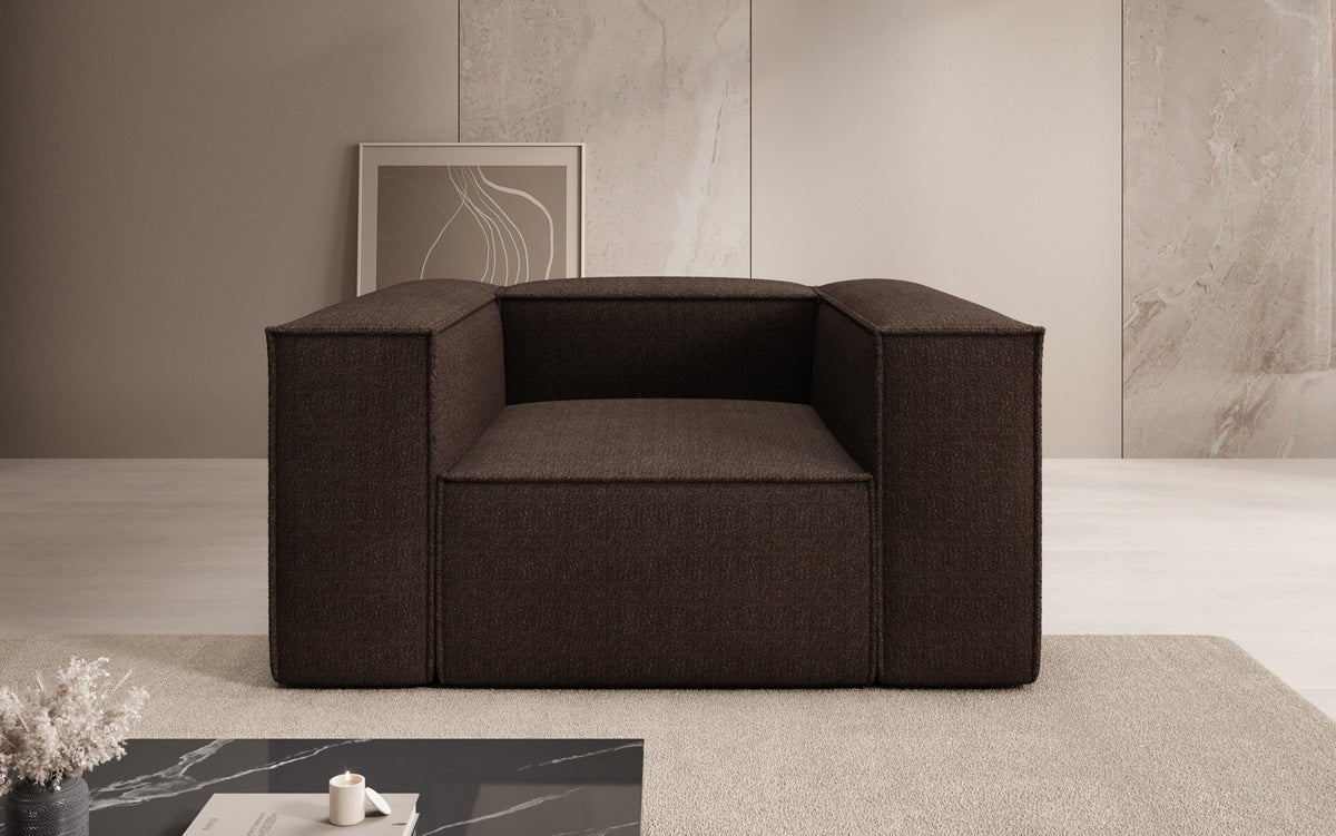 Designer Sofa-Sessel Lesley in Bouclé
