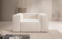 Designer sofa-fauteuil Lesley in structuurstof