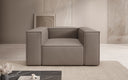 Designer bank-fauteuil Lesley van echt leer