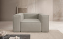 Designer bank-fauteuil Lesley van echt leer
