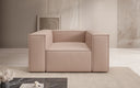 Designer bank-fauteuil Lesley van echt leer