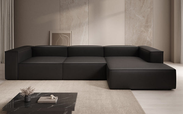 Designer hoekbank Lesley in echt leer