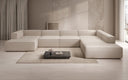 Designer Sofa Lesley U XXL in Stof