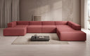 Designer Sofa Lesley U XXL in Stof