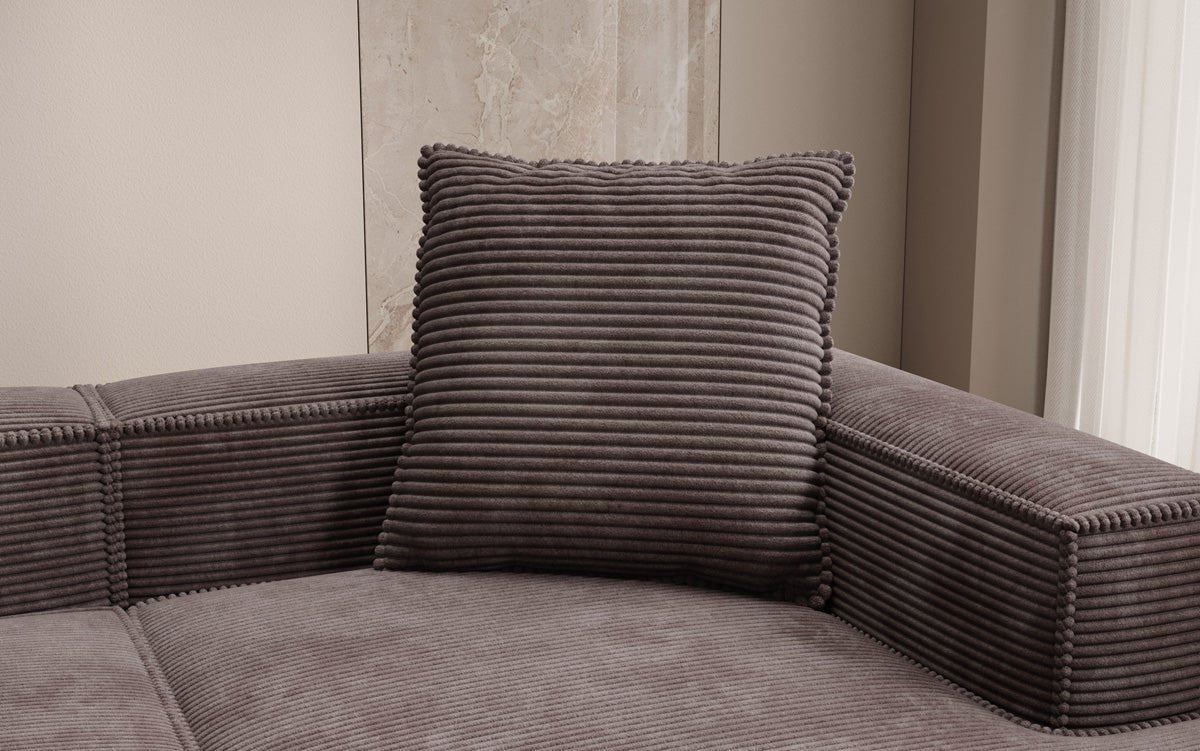 Zierkissen Lesley 60x60 in Ribstof