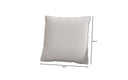 Decoratief Kussen Lesley 60x60 van echt leer
