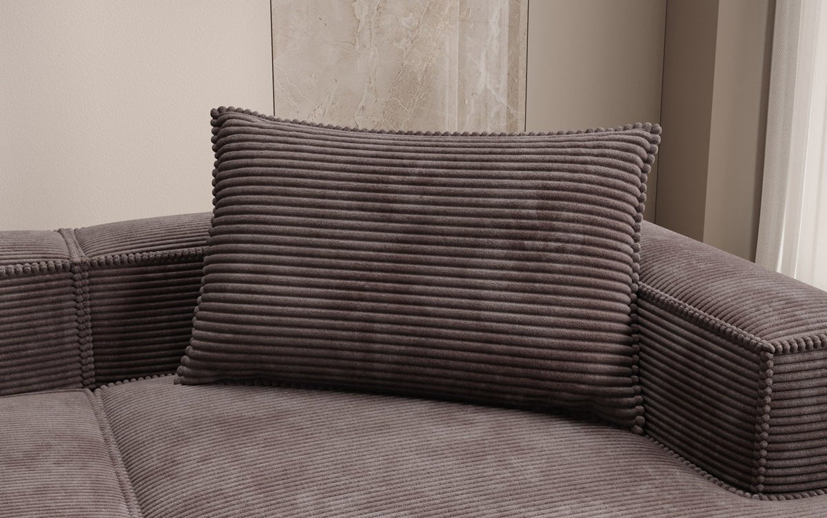 Zierkissen Lesley 45x80 in Ribstof