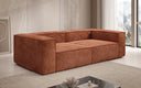 Designer Sofa Lesley 3-zits in Ribstof