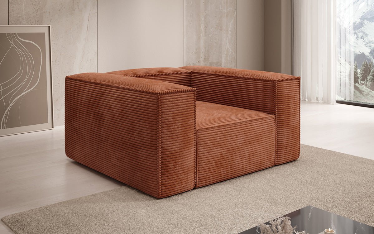Designer Cord Armchair Lesley