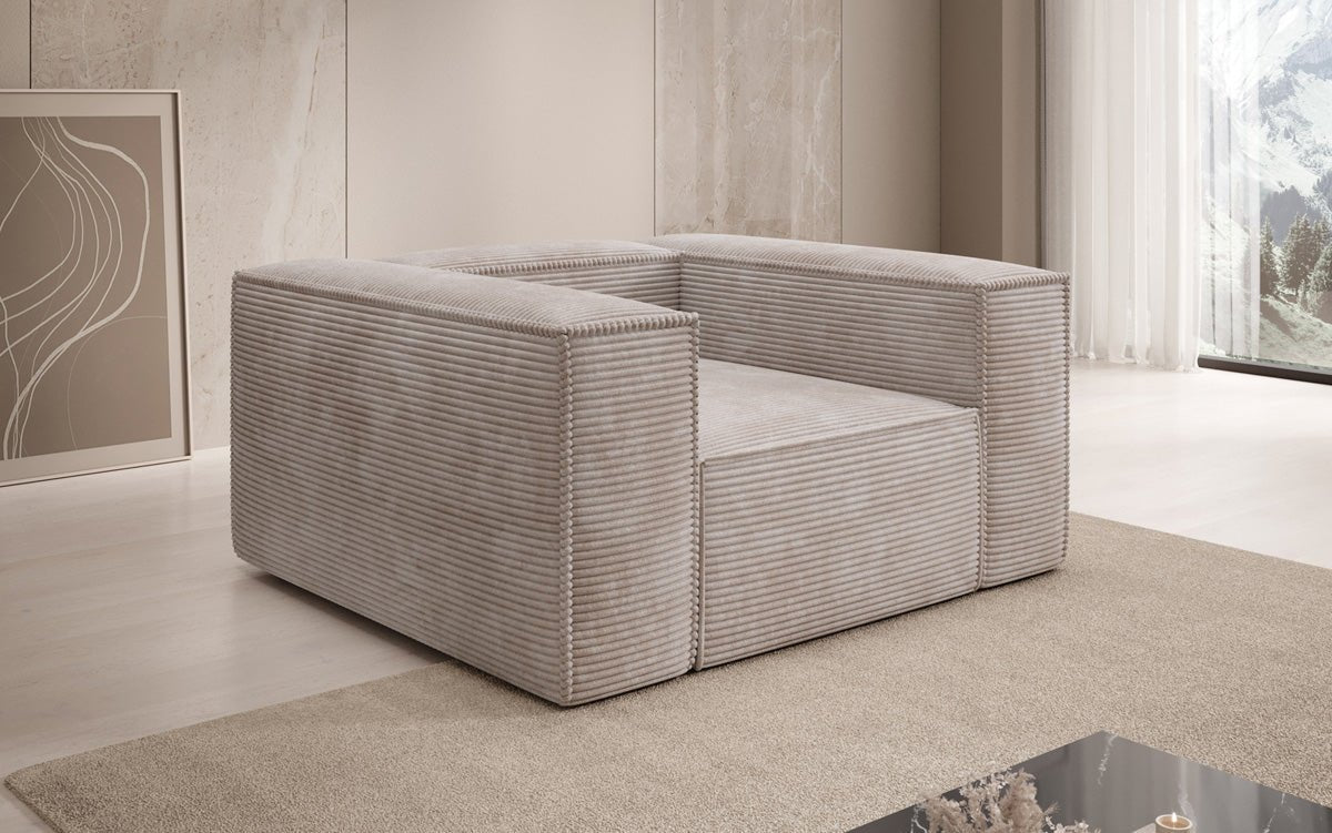 Designer Cord Armchair Lesley