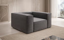 Designer sofa-fauteuil Lesley in structuurstof