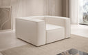 Designer sofa-fauteuil Lesley in structuurstof