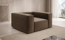 Designer sofa-fauteuil Lesley in structuurstof