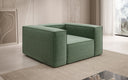 Designer sofa-fauteuil Lesley in structuurstof