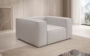 Designer bank-fauteuil Lesley van echt leer