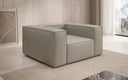 Designer bank-fauteuil Lesley van echt leer